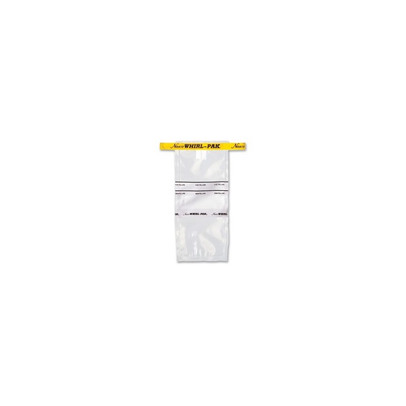 Bolsa Whirl-Pak con Tira de Escritura de 4 oz. (118 ml)  - Cinta Amarilla - B01062WA